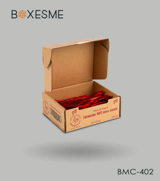 Custom Sauce sachet boxes